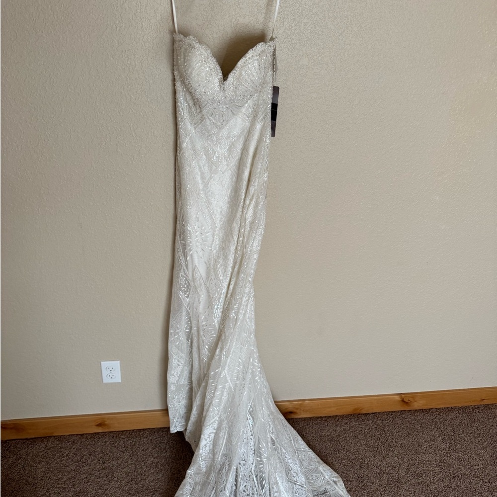 Eddy K Sparkling White Bridal Gown/Dress